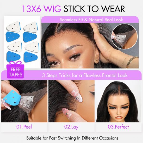 Flash Sale 6×5 13×6 Pull Go Glueless Wig Body Wave Pre-everything 100% Natural Hairline 250% Density