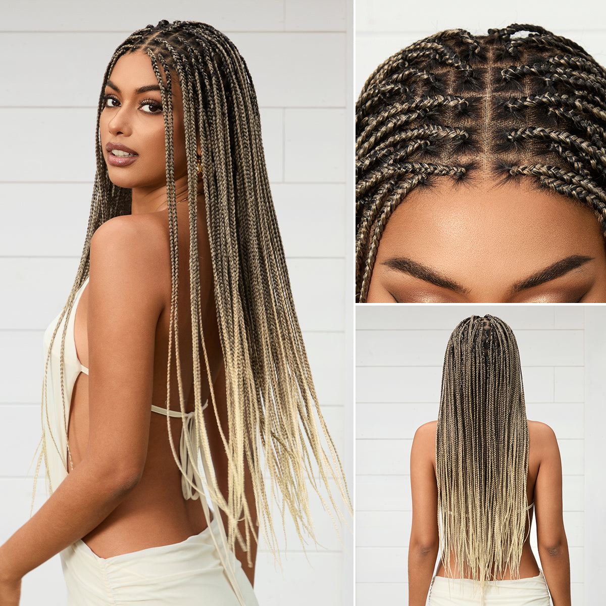 🔥Last Day:60% Off✨ No Glue, No Hassle – Natural Wavy & Braided Wigs