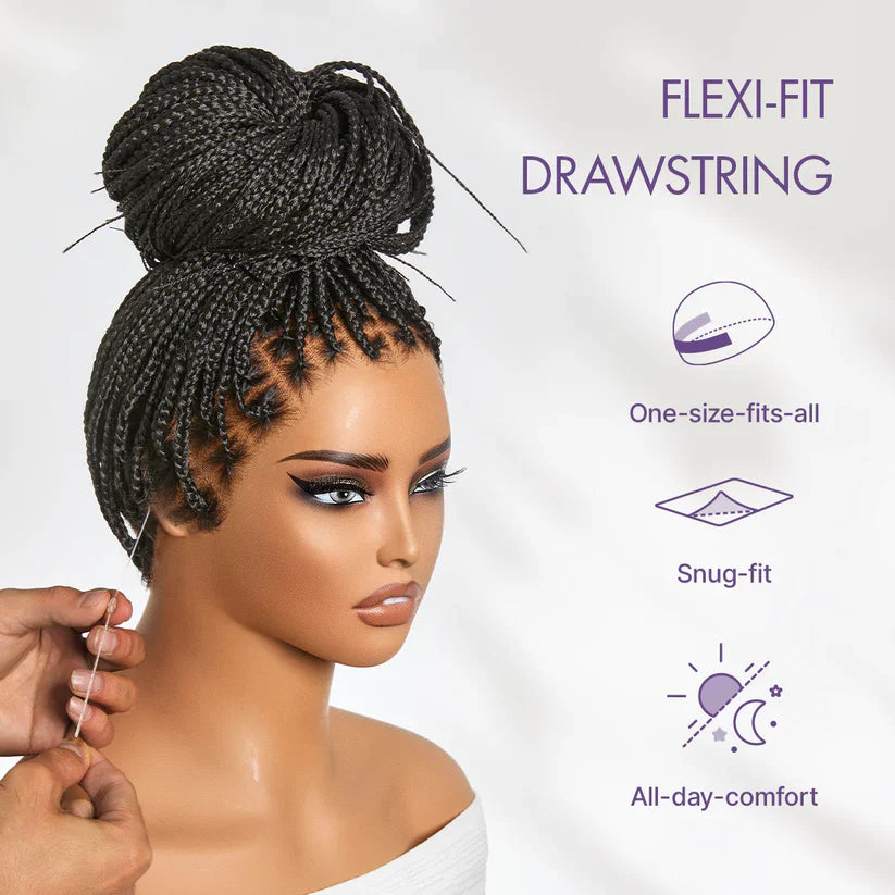 💥[New Arrival] OwnScalp Salon Braids Super Natural Scalp Full HD Lace Knotless Box Braided Wig