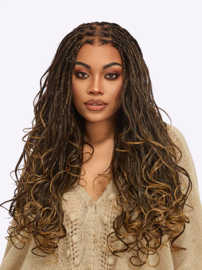 💥[New Arrival] OwnScalp Salon Braids Super Natural Scalp Full HD Lace Knotless Box Braided Wig