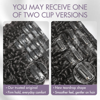 Straight / Body Wave / Kinky Curly / Yaki Straight / Kinky Straight / Messy Curly Clip in Hair Extensions Real Human Hair Pieces 135g 9pcs / 7pcs with Free Gift