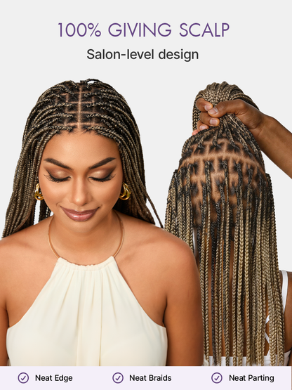 ✨🔥Last Day: 58% Off🔥 Salon Braids HD Lace Knotless Wig ✨