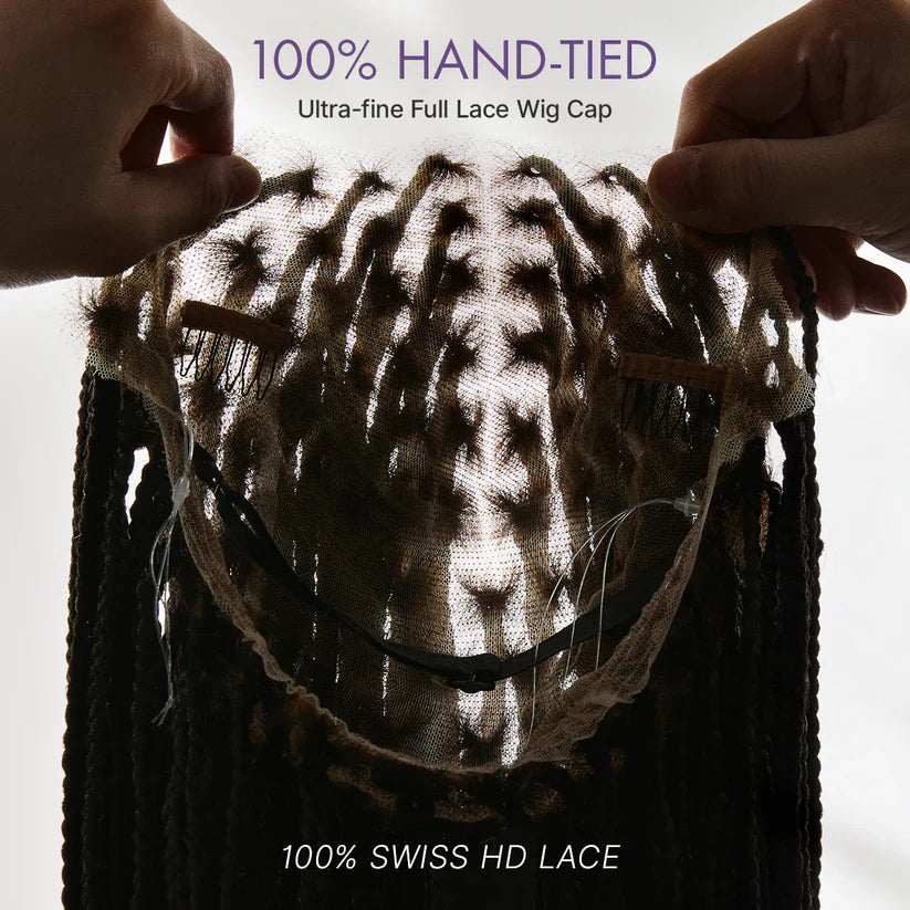 💥[New Arrival] OwnScalp Salon Braids Super Natural Scalp Full HD Lace Knotless Box Braided Wig