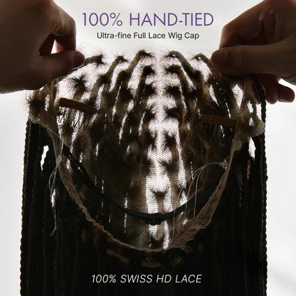 💥[New Arrival] OwnScalp Salon Braids Super Natural Scalp Full HD Lace Knotless Box Braided Wig