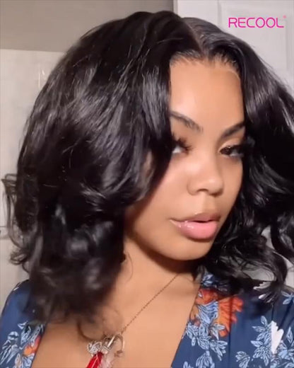 New Glueless Short Bob Body Wave Wig For Women