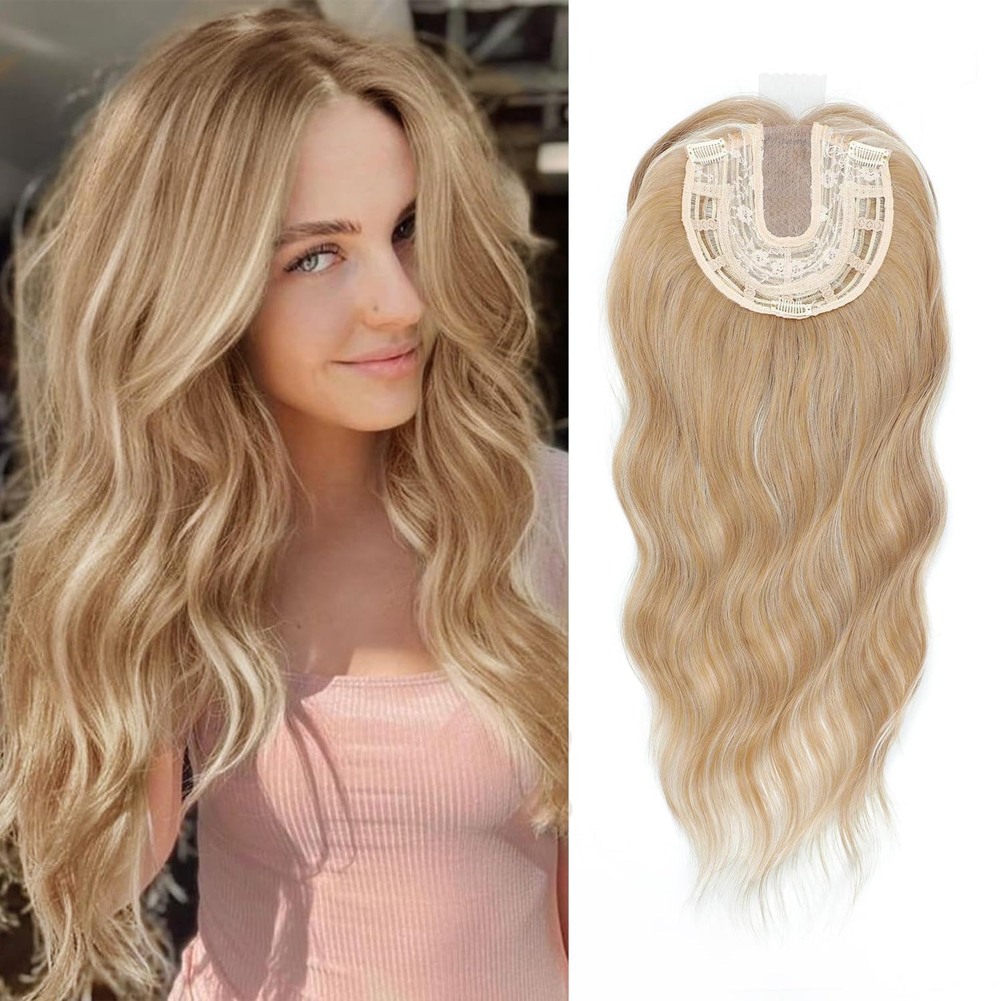 🌷 Final Hours –🌷2026 New Lightweight & Breathable Wavy Hair Topper