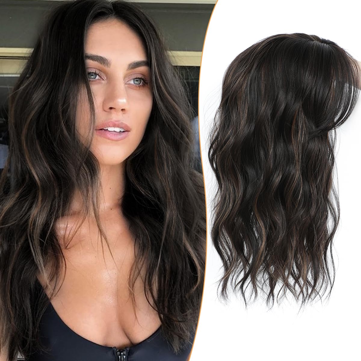 🌷 Final Hours –🌷2026 New Lightweight & Breathable Wavy Hair Topper