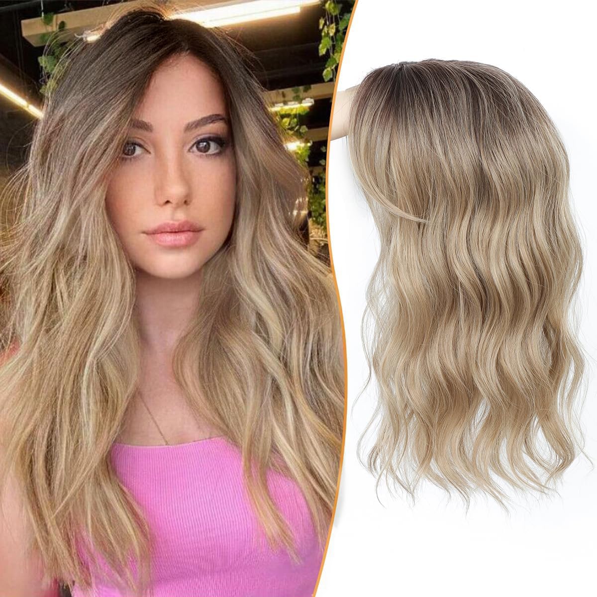 🌷 Final Hours –🌷2026 New Lightweight & Breathable Wavy Hair Topper