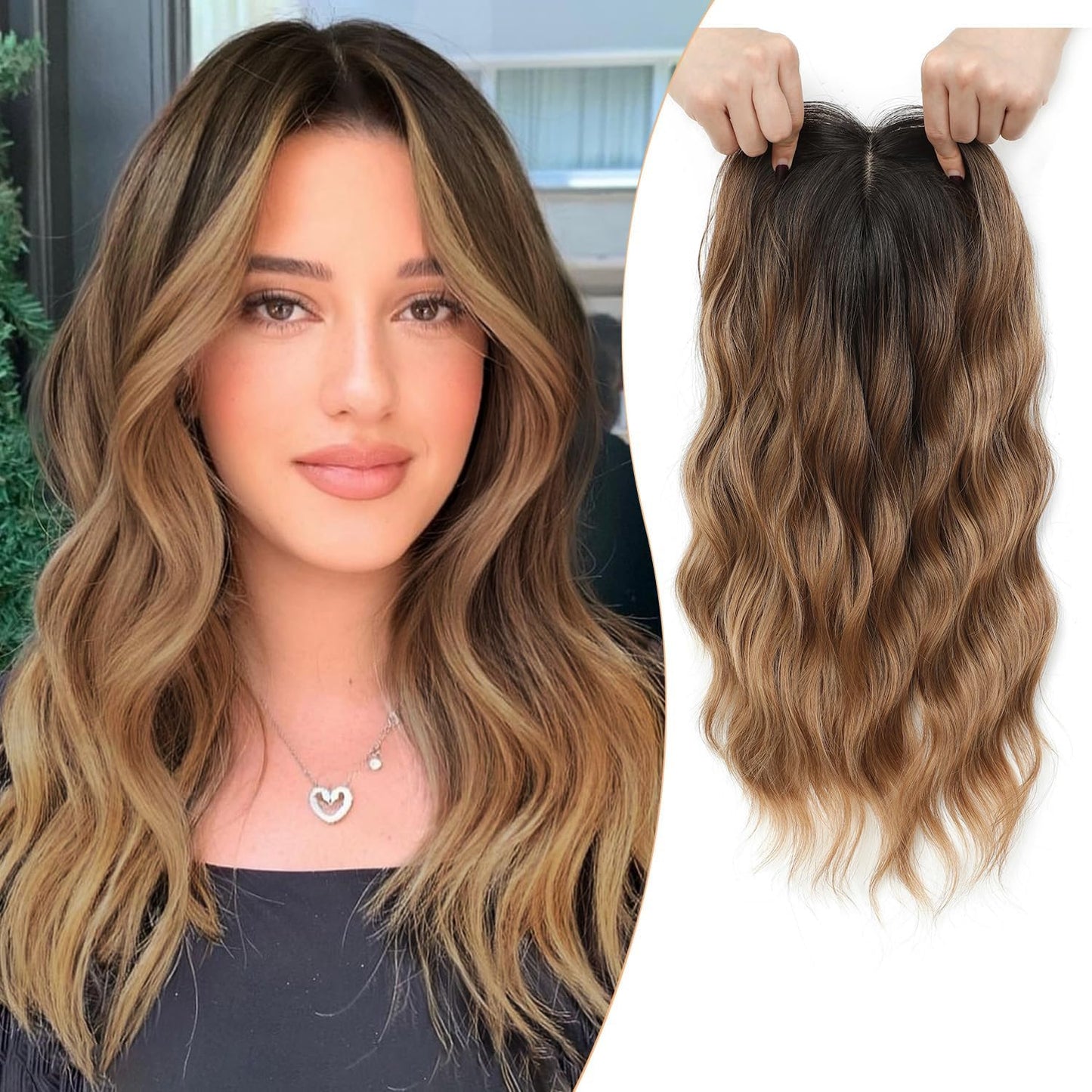🌷 Final Hours –🌷2026 New Lightweight & Breathable Wavy Hair Topper