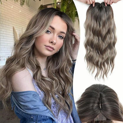 🌷 Final Hours –🌷2026 New Lightweight & Breathable Wavy Hair Topper