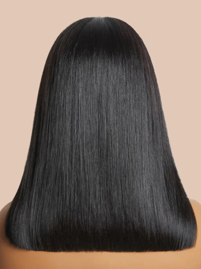 Glueless Lovely Natrual Bob Styles Silky Straight Hair Wig