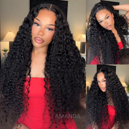 fPre Everything Long Curly Hair 13x4 Full Lace Frontal Wig Thick Curly Hair Glueless Wigs Flash Sale -Amanda Hair