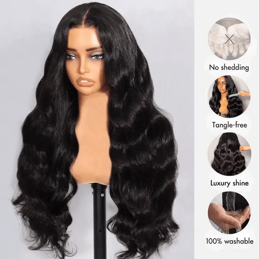 Flash Sale 6×5 13×6 Pull Go Glueless Wig Body Wave Pre-everything 100% Natural Hairline 250% Density