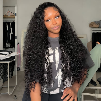 fPre Everything Long Curly Hair 13x4 Full Lace Frontal Wig Thick Curly Hair Glueless Wigs Flash Sale -Amanda Hair