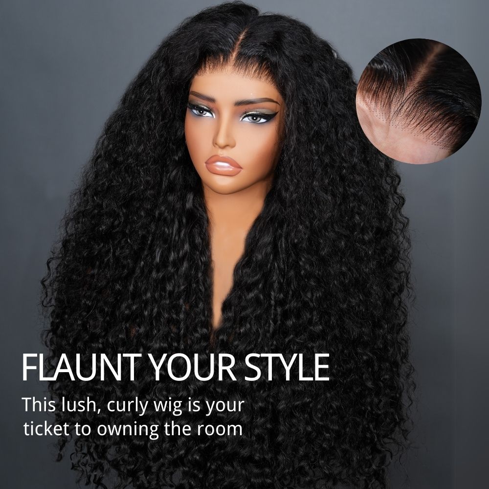 fPre Everything Long Curly Hair 13x4 Full Lace Frontal Wig Thick Curly Hair Glueless Wigs Flash Sale -Amanda Hair