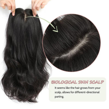 🌷 Final Hours –🌷2026 New Lightweight & Breathable Wavy Hair Topper