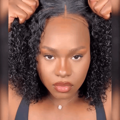 Glueless Super Fluffy Afro Kinky Curly Wigs Black Hair