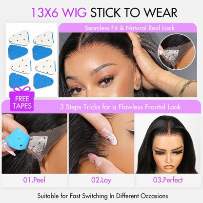 Flash Sale 6×5 13×6 Pull Go Glueless Wig Body Wave Pre-everything 100% Natural Hairline 250% Density
