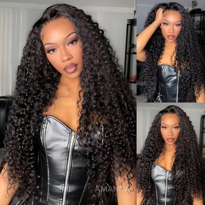 fPre Everything Long Curly Hair 13x4 Full Lace Frontal Wig Thick Curly Hair Glueless Wigs Flash Sale -Amanda Hair