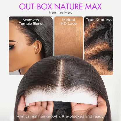 Flash Sale 6×5 13×6 Pull Go Glueless Wig Body Wave Pre-everything 100% Natural Hairline 250% Density