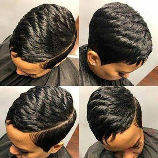 Super Short Wig 2Inch Pixed Straight Hair