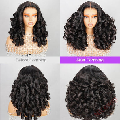 Bouncy Curl Wigs Natural Black Beginner Friendly
