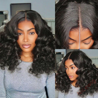 Bouncy Curl Wigs Natural Black Beginner Friendly