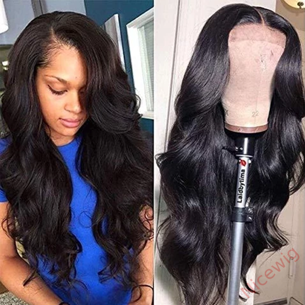 Black Long Brazilian Body Wavy Wigs