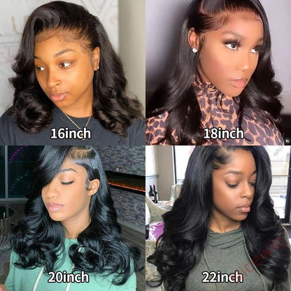 Short Bob Deep Wave Black Wig For Women