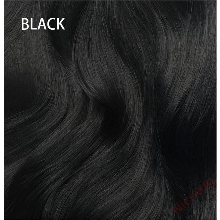 Glueless Brazilian Natural Black Water Wave Long Curly Wig