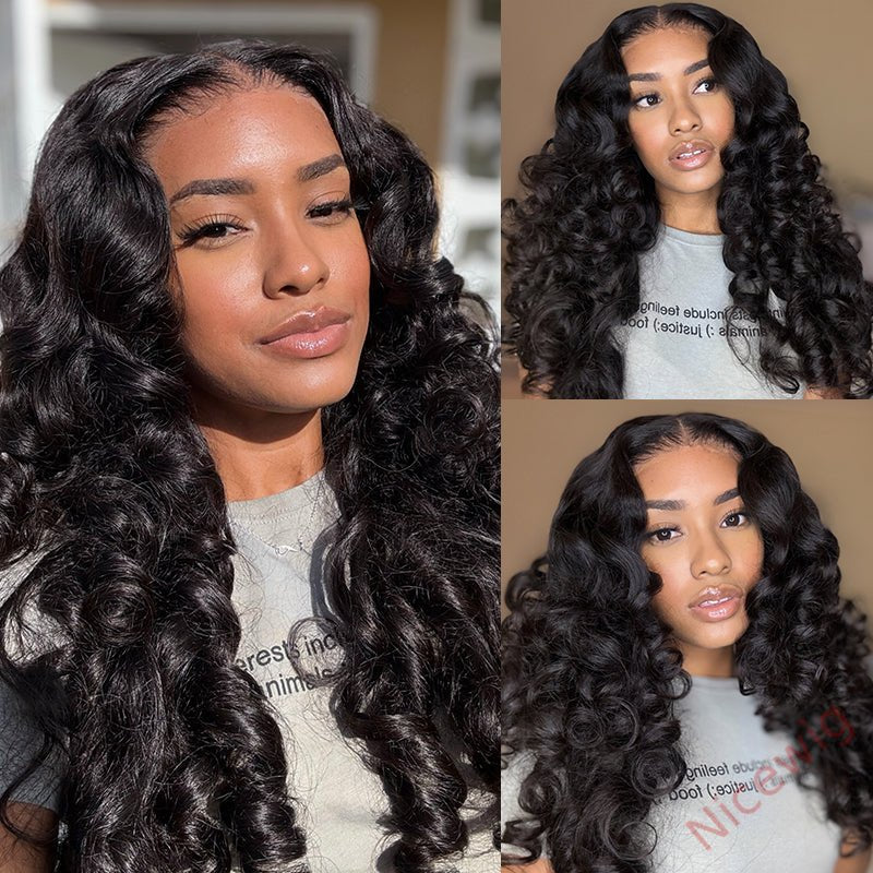 Bouncy Curl Wigs Natural Black Beginner Friendly