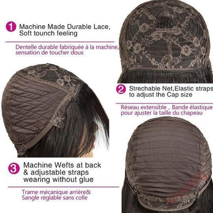 Brazilian Long Hair Black Body Wave Wig