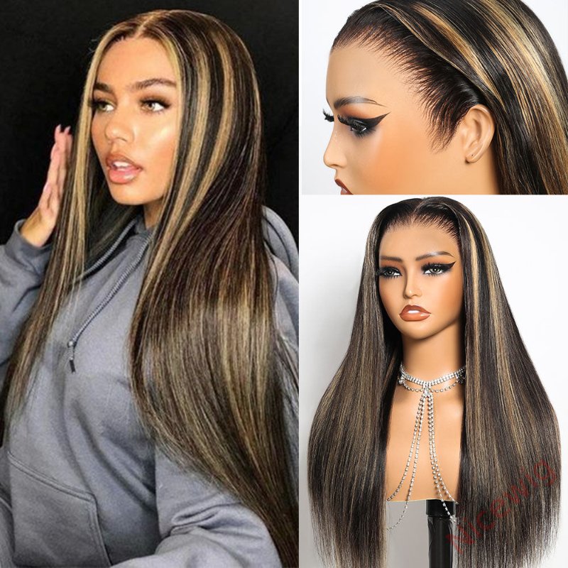 Highlight Glueless Wigs 150% Density Silky Straight/Wave Long Hair