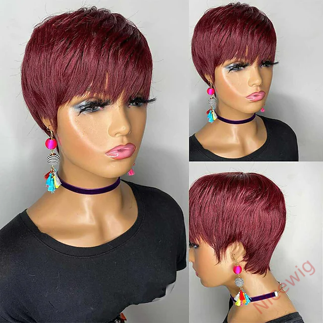Glueless Short Wig 4 Inch Bob Straight Hair