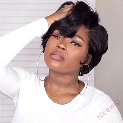 Black Short Wig Bob Straight Hair Wig