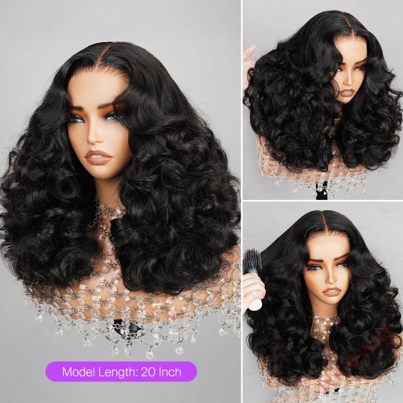 Bouncy Curl Wigs Natural Black Beginner Friendly